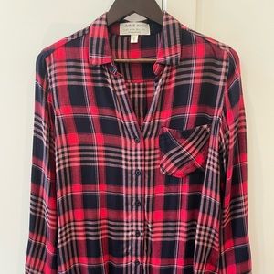 Cloth & Stone for Anthropologie. Yukon Plaid Button-down. Size X-Small